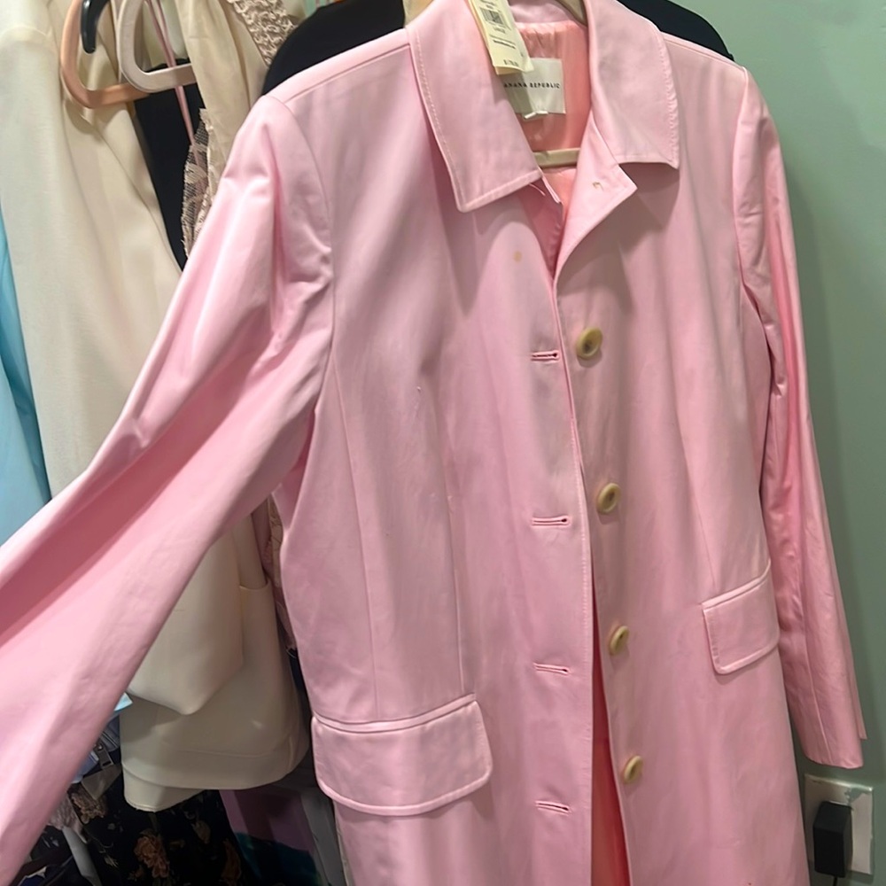 Cute💖🌸 light pink ✨Vintage Banana Republic Women’s Coat size L